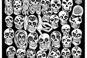 skeleton hand tattoo idea
