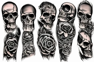 hand of bones tattoo idea