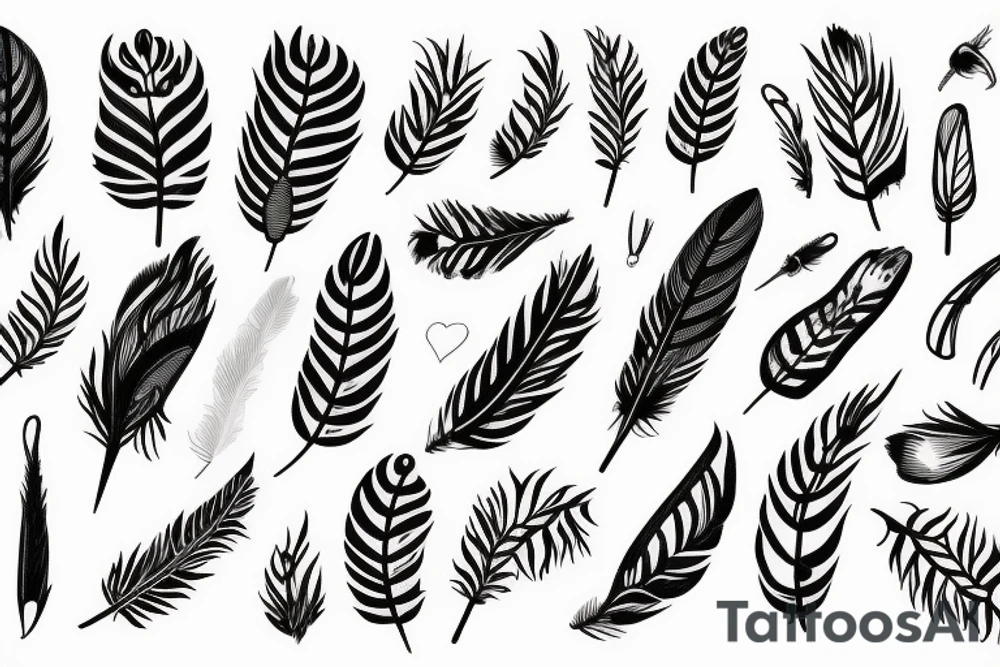 August 8th 2021 put with a feather tattoo idea