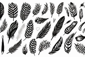 August 8th 2021 put with a feather tattoo idea