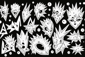 Spikey tattoo idea