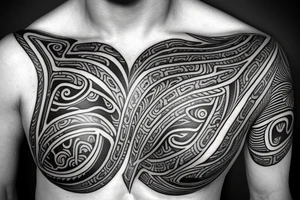 haast eagle maori tattoo chest tattoo idea