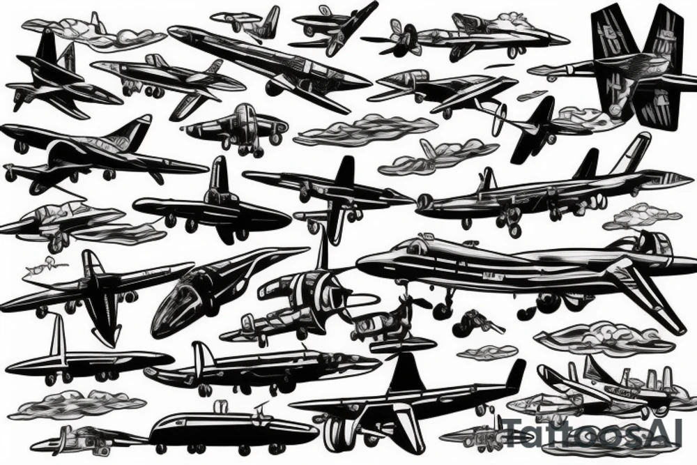 Aircraft tattoo idea