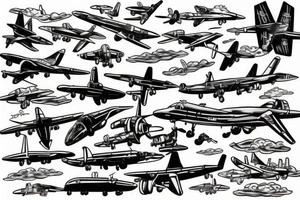 Aircraft tattoo idea