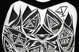 Harry Potter with the Tri-Force from Zelda tattoo idea