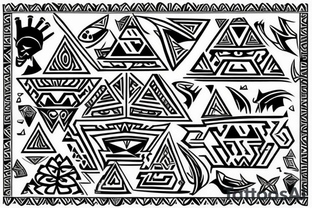 Aztec Tri-Force tattoo idea