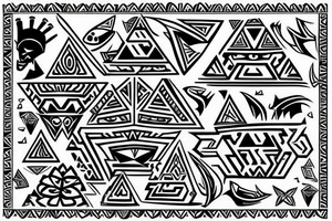 Aztec Tri-Force tattoo idea