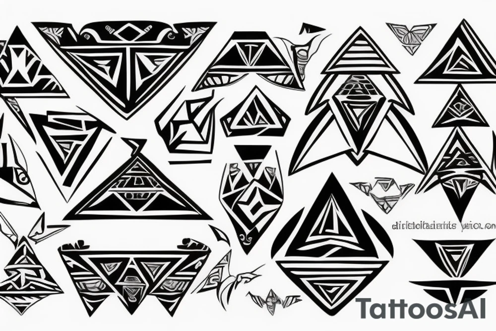 Aztec Tri-Force tattoo idea
