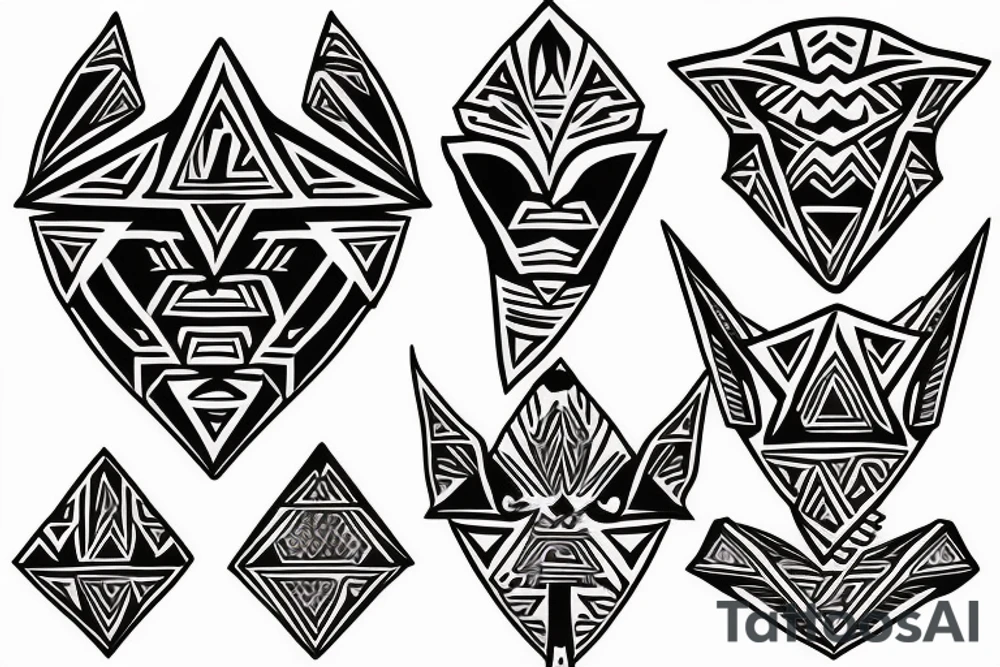 Aztec Tri-Force tattoo idea