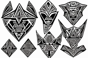 Aztec Tri-Force tattoo idea