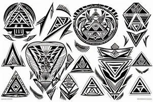 Aztec Tri-Force tattoo idea
