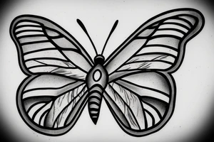 Butterfly exiting a wound. tattoo idea