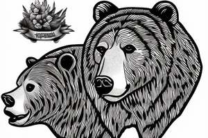 Grizzly bear tattoo idea