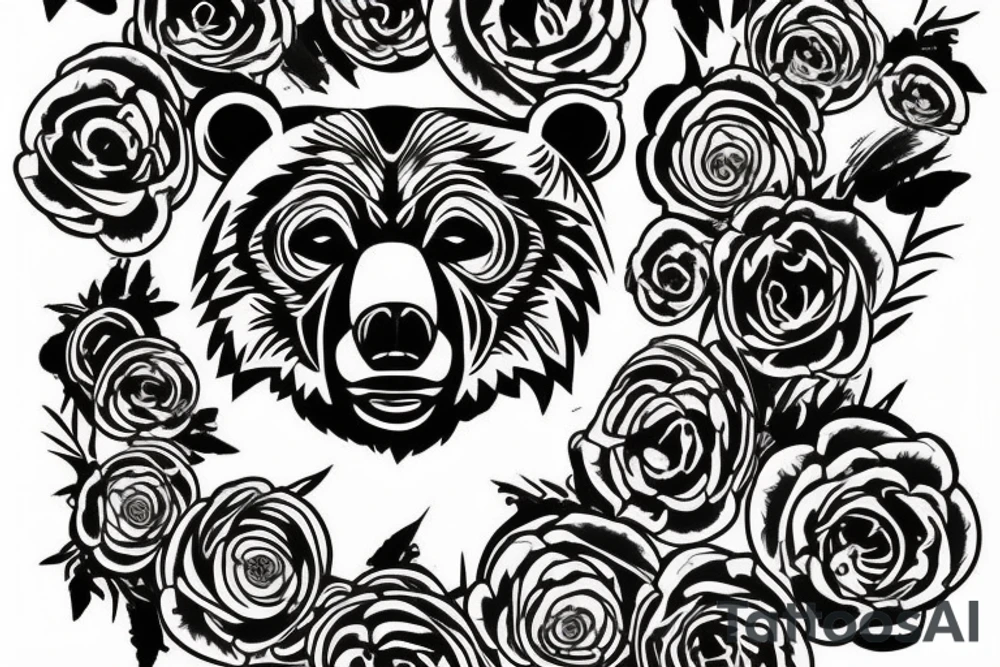 Grizzly bear tattoo idea