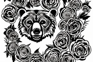 Grizzly bear tattoo idea