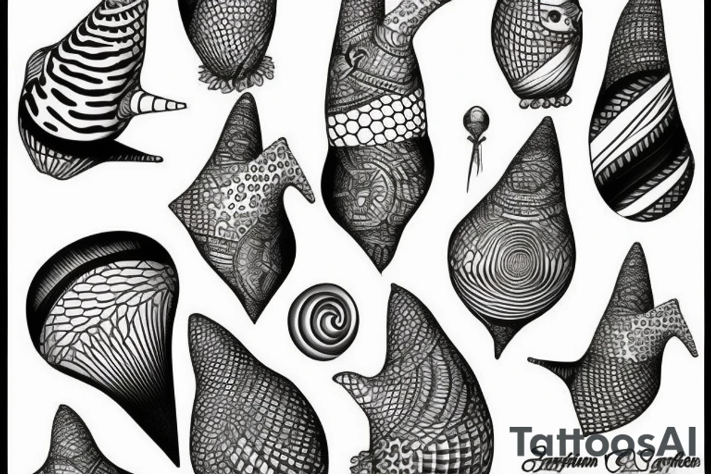 Cone snail tattoo idea