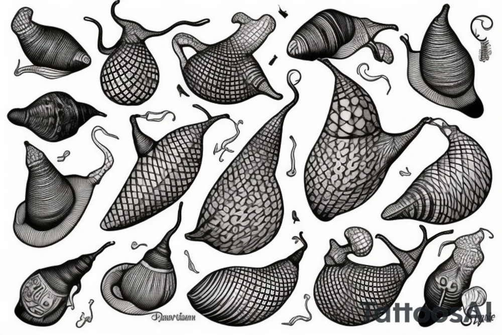 Cone snail tattoo idea
