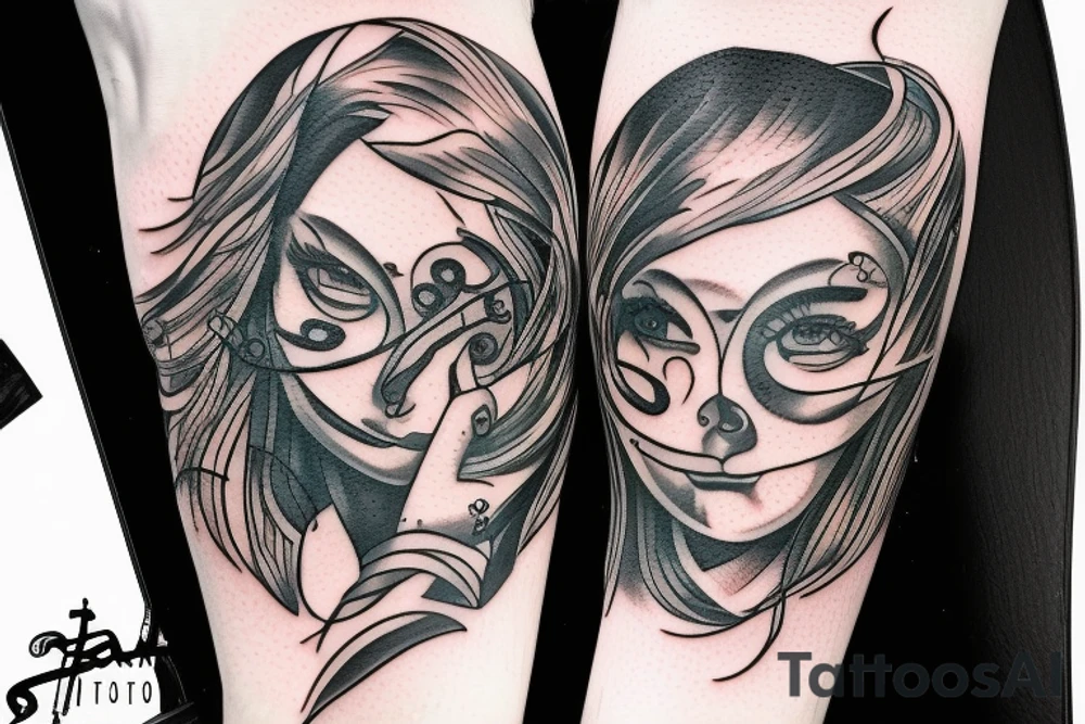 Tato on a brest tattoo idea