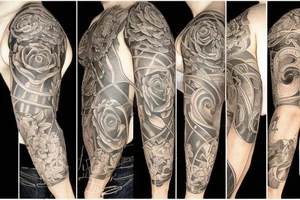 Tato on a brest tattoo idea