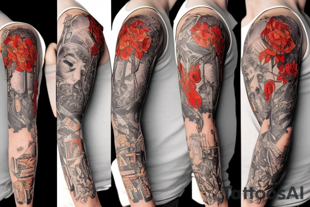 Tato on a brest tattoo idea