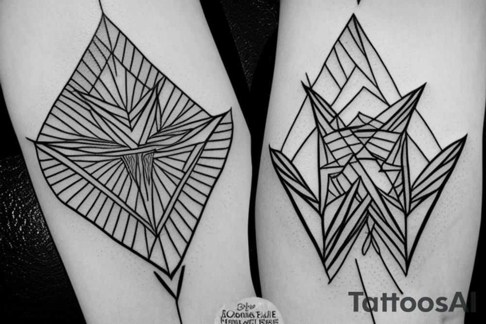 Landscape from Thailand in a triangle tattoo idea