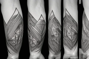 Landscape from Thailand in a triangle tattoo idea
