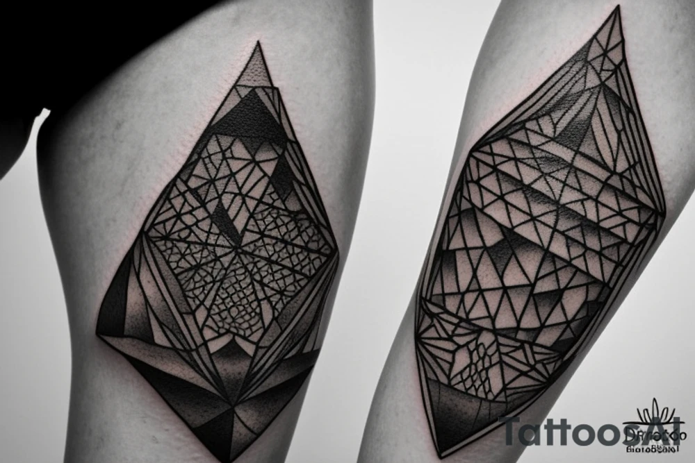 Landscape from Thailand in a triangle tattoo idea