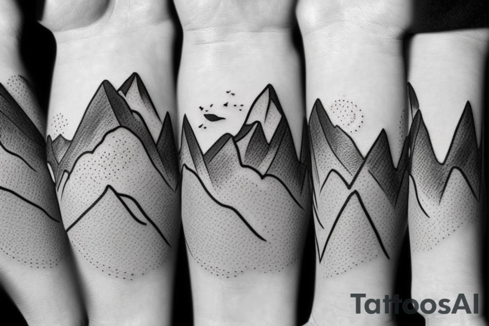 Mountain beach best friend tattoos tattoo idea