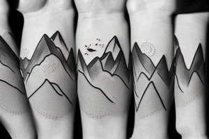 Mountain beach best friend tattoos tattoo idea