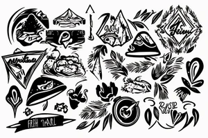Mountain beach best friend tattoos tattoo idea
