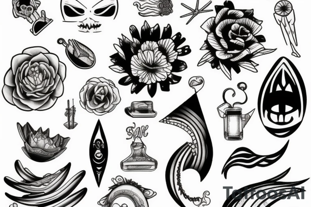 Beach tattoo idea