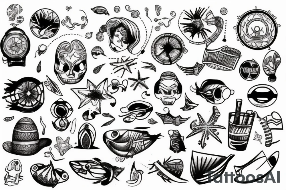 Beach tattoo idea