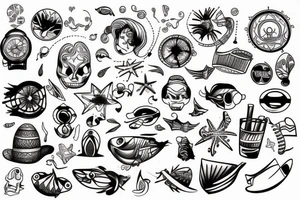 Beach tattoo idea