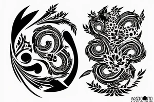 Scissor cutting blade tattoo idea