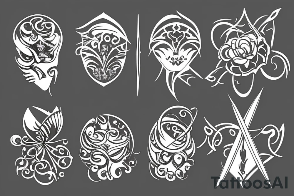 Scissor cutting blade tattoo idea