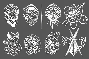 Scissor cutting blade tattoo idea