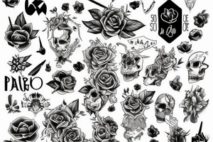Rellenar por los lados del tatuaje pero con algo que demuestre poder y dominio tattoo idea