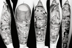 Astronaut tattoo idea