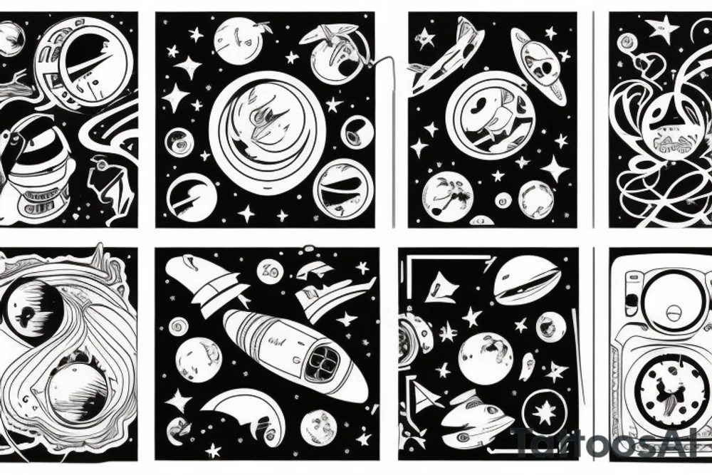 Astronaut tattoo idea