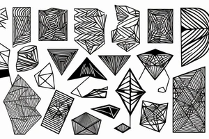 geometric lines tattoo idea