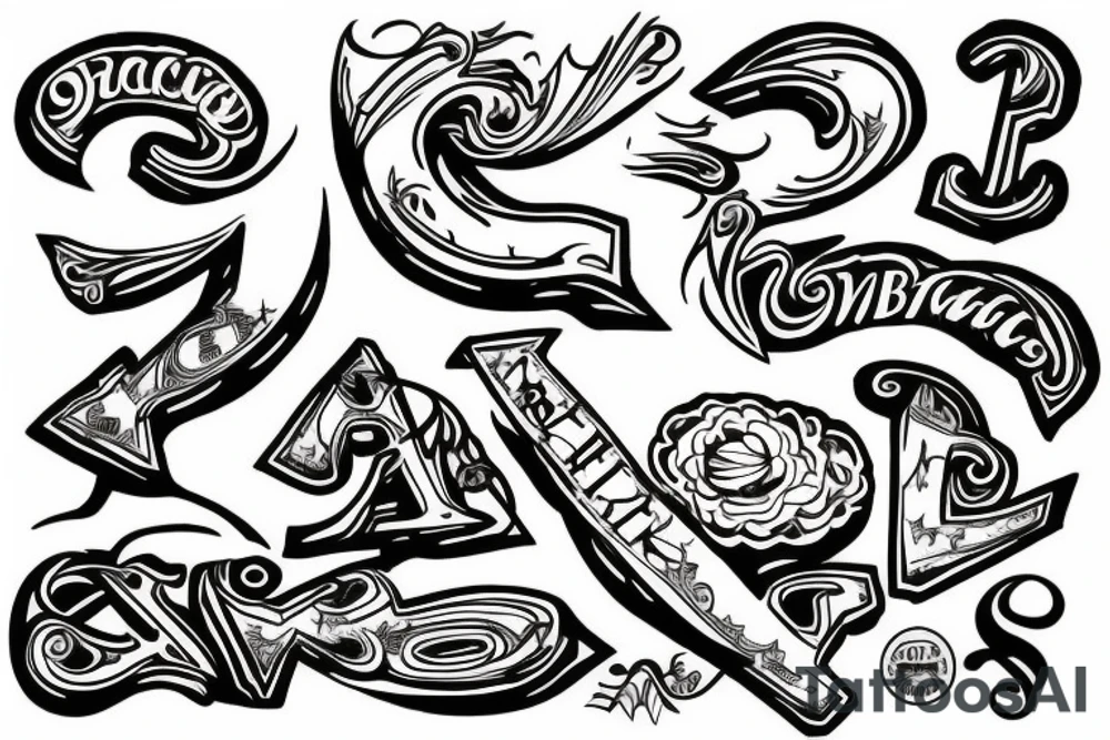 Letter S tattoo idea
