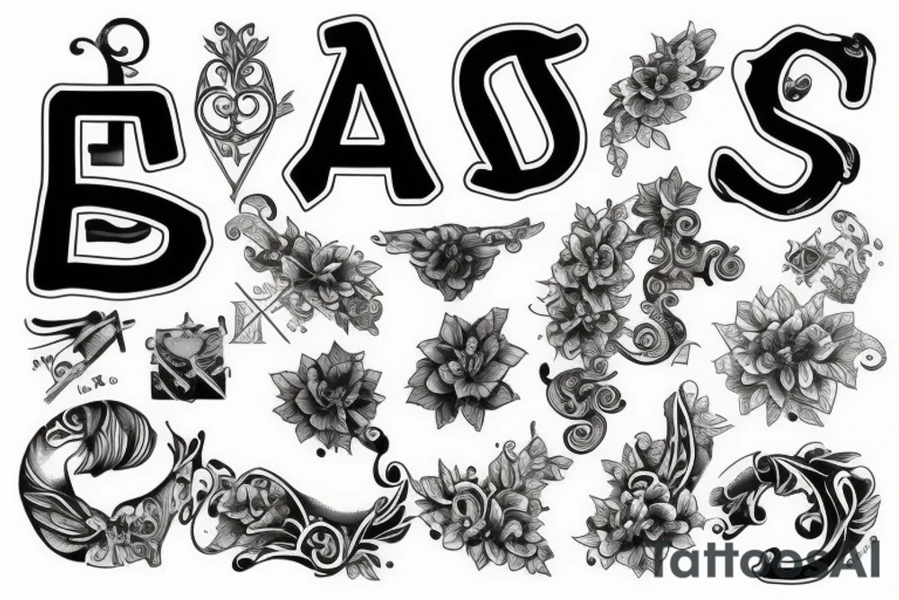 Letter S tattoo idea