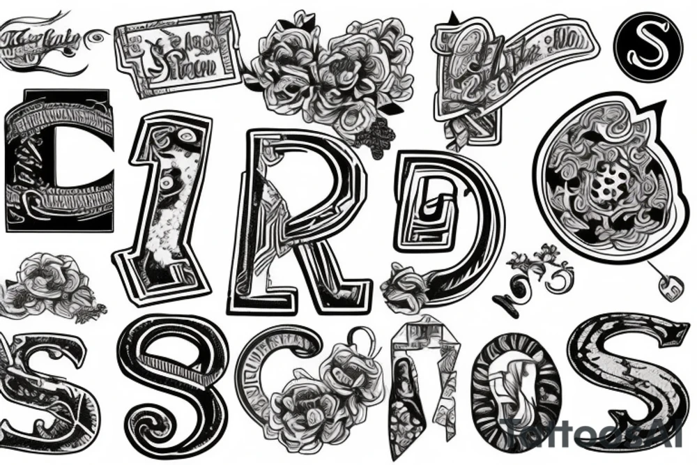 Letter S tattoo idea