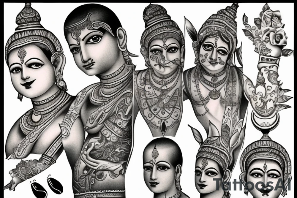 Hare Krishna hare Krishna Krishna hare hare Krishna hare Rama hare Rama Rama Rama hare hare tattoo idea