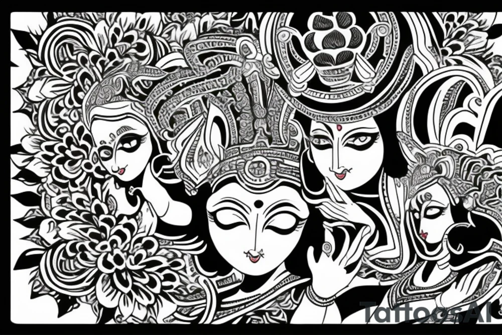 Hare Krishna hare Krishna Krishna hare hare Krishna hare Rama hare Rama Rama Rama hare hare tattoo idea