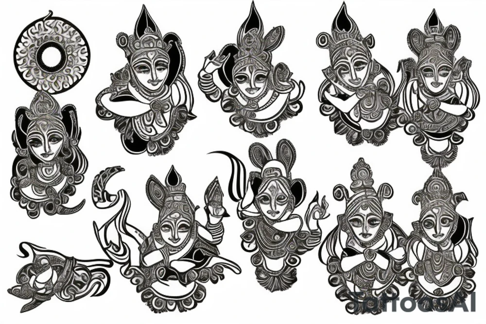 Hare Krishna hare Krishna Krishna hare hare Krishna hare Rama hare Rama Rama Rama hare hare tattoo idea