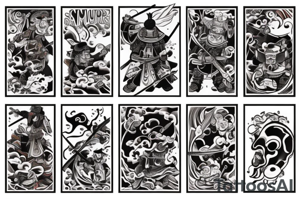 Samurai returning home tattoo idea