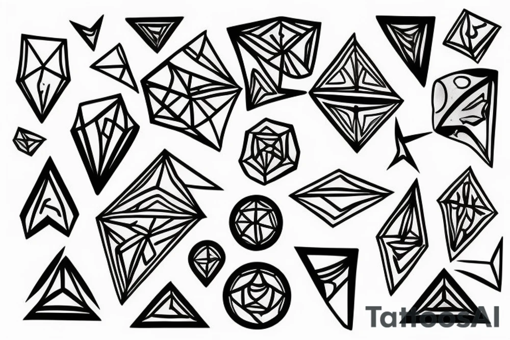 Seacred Geometric tattoo idea