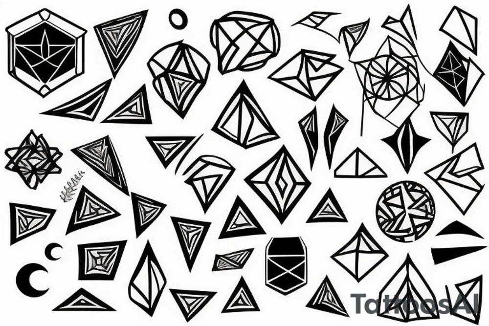 Seacred Geometric tattoo idea