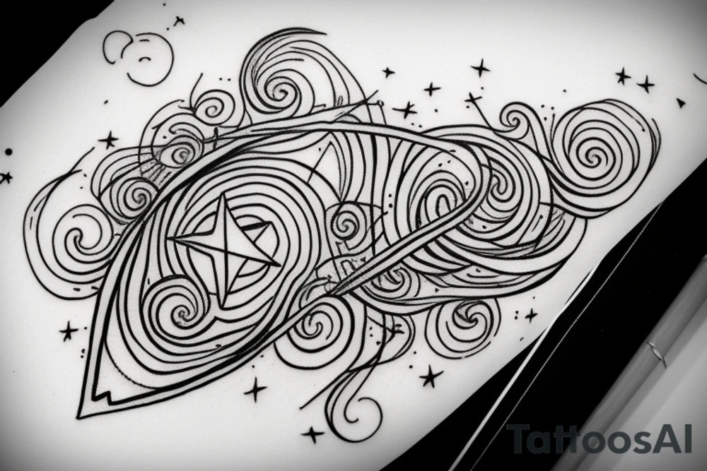 Libra star constellation tattoo idea